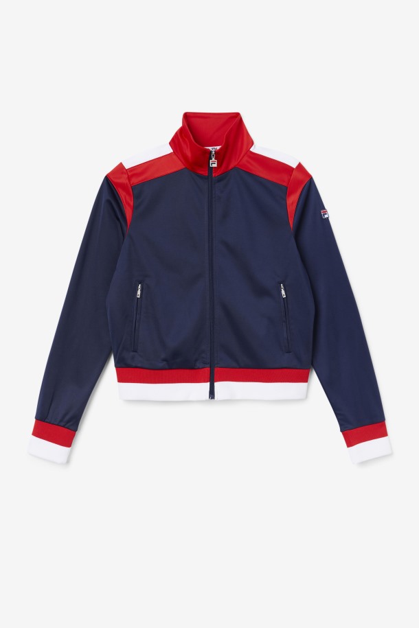 Chaqueta De Chándal De Arena Fila Outlets Azul Marino/rojo/blanco