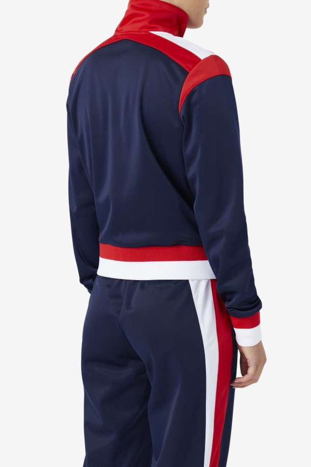 Chaqueta De Chándal De Arena Fila Outlets Azul Marino/rojo/blanco