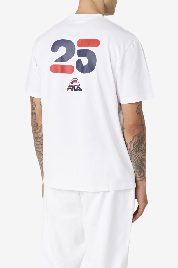 Camiseta Blanca Grante Hill Cormac Fila Outlets