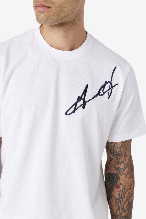 Camiseta Blanca Grante Hill Cormac Fila Outlets