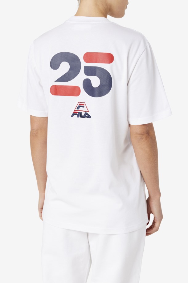 Camiseta Blanca Grante Hill Cormac Fila Outlets