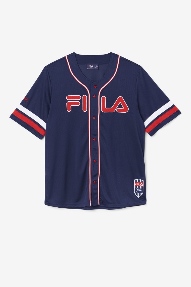 Camiseta Beisbol 2pac Fila Outlets Azul Marino/rojo/blanco