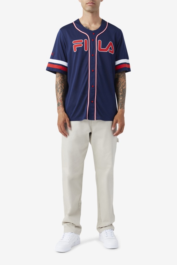 Camiseta Beisbol 2pac Fila Outlets Azul Marino/rojo/blanco