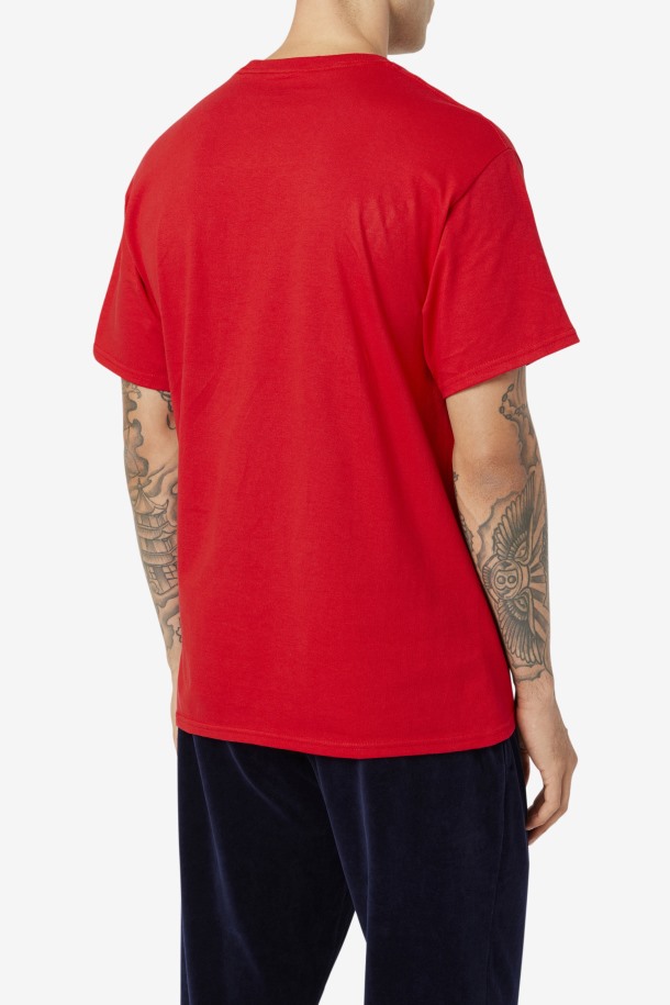 Camiseta Stacked Rojo/blanco/azul Marino Fila Outlet