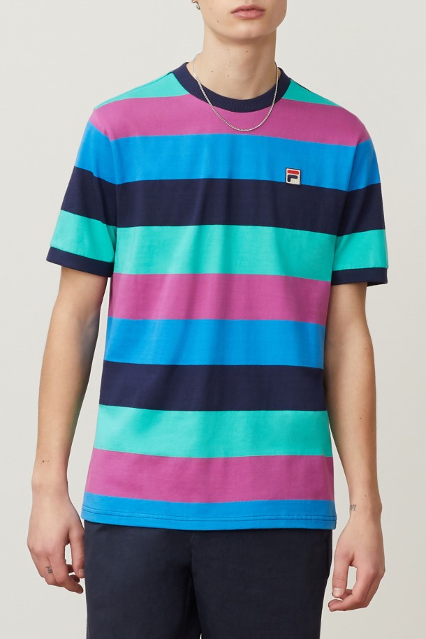 Jabez Tee Navy/parasailing/freesia Fila Outlets