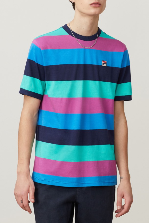 Jabez Tee Navy/parasailing/freesia Fila Outlets