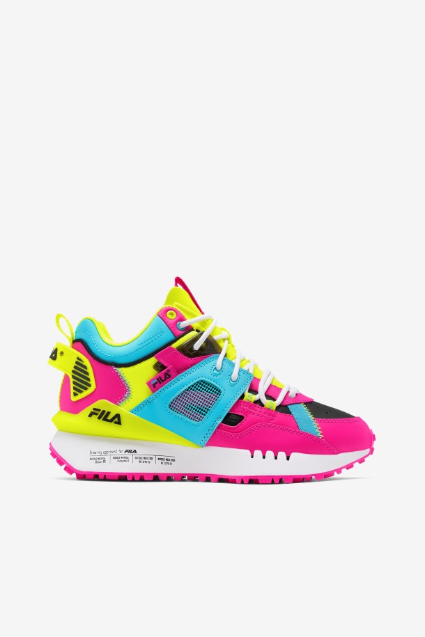 Outlets De Mujer Spectra Fila Rosa Glo/amarillo/negro