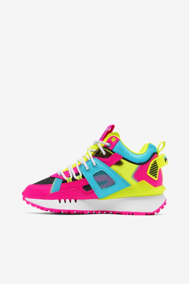 Outlets De Mujer Spectra Fila Rosa Glo/amarillo/negro