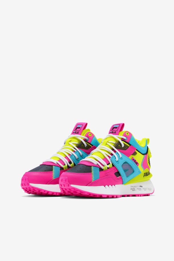 Outlets De Mujer Spectra Fila Rosa Glo/amarillo/negro