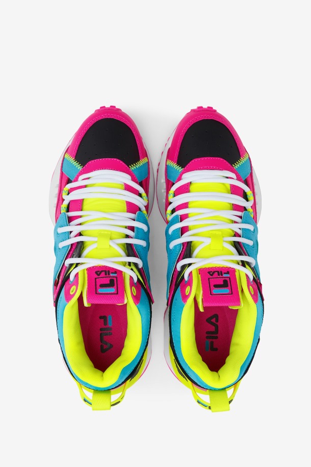 Outlets De Mujer Spectra Fila Rosa Glo/amarillo/negro