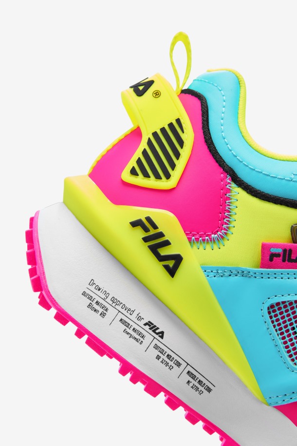 Outlets De Mujer Spectra Fila Rosa Glo/amarillo/negro