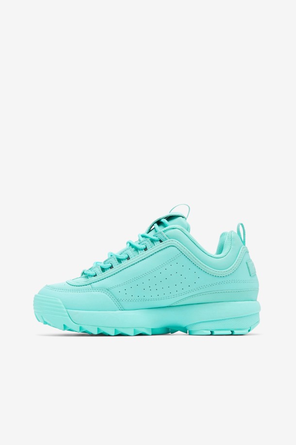 Zapatillas De Mujer Disruptor 2 Premium Aruba Azul Fila Outlet