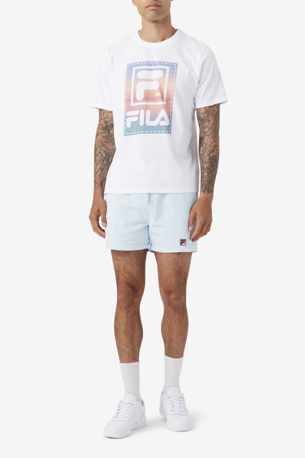 Short De Baño Vantage Outlet Fila Azul/blanco