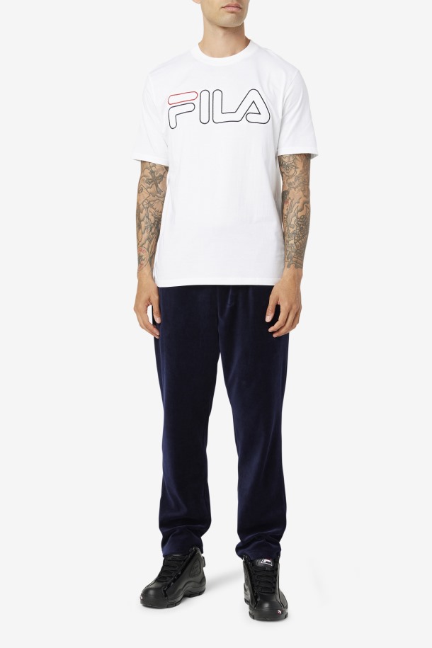 Camiseta Borough Fila Outlets Blanco/negro/rojo