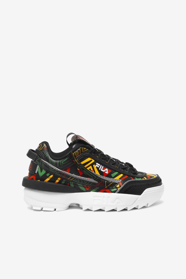 Fila Outlets Negro/jelly Bean/limón Mujer Disruptor 2 Exp