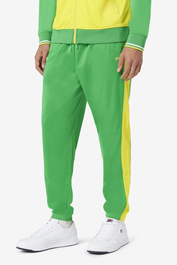 Pantalón De Chándal Brasil Verde Helecho/amarillo De Fila Outlets