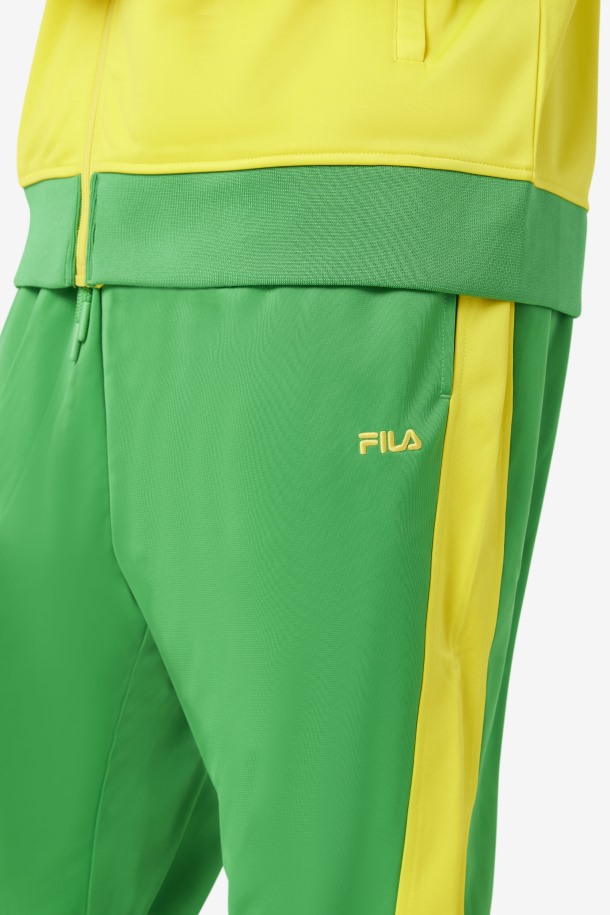Pantalón De Chándal Brasil Verde Helecho/amarillo De Fila Outlets