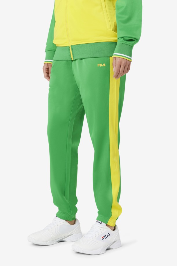 Pantalón De Chándal Brasil Verde Helecho/amarillo De Fila Outlets