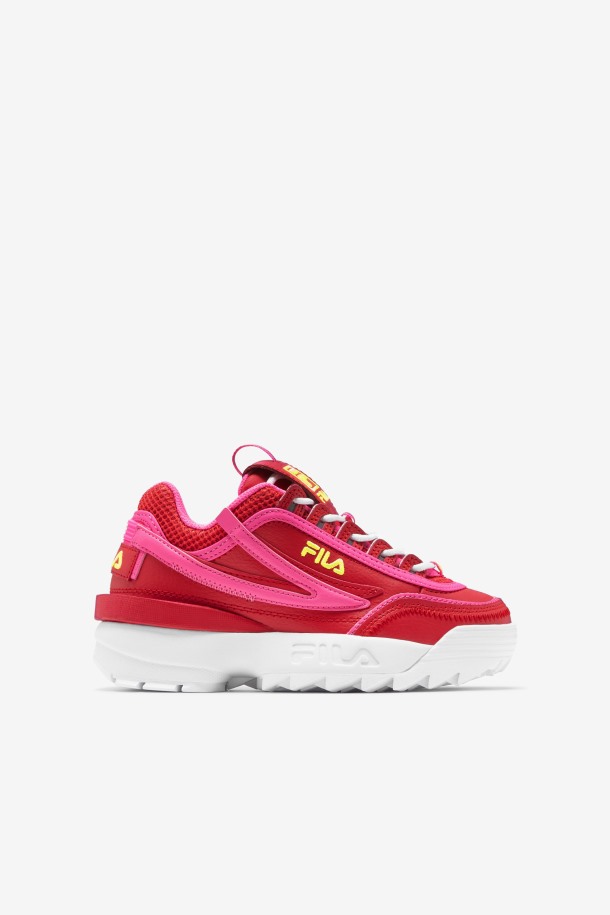 Fila Disruptor 2 Exp Para Niños Pequeños Rojo/rosa/amarillo