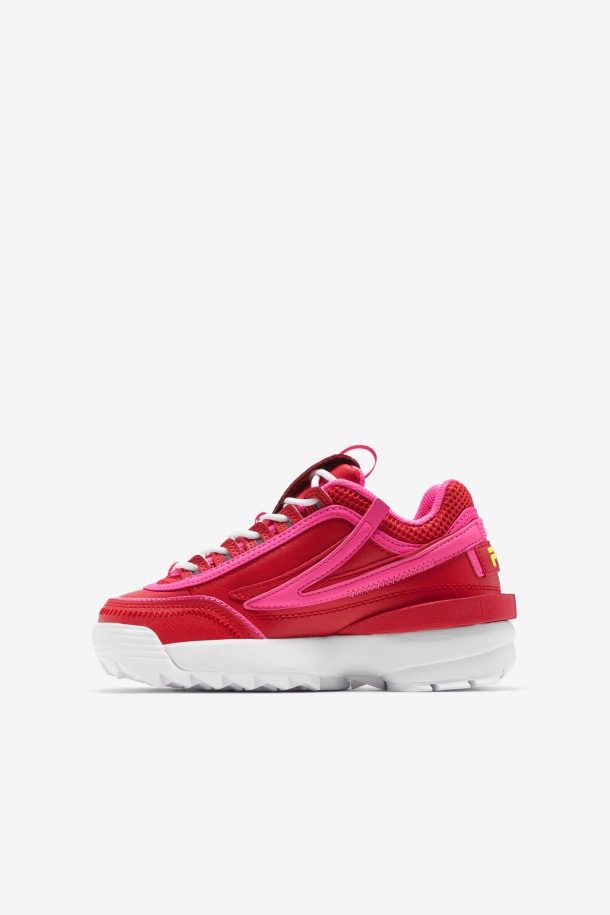 Fila Disruptor 2 Exp Para Niños Pequeños Rojo/rosa/amarillo