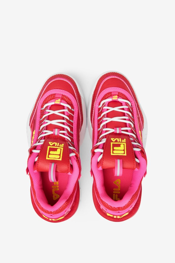Fila Disruptor 2 Exp Para Niños Pequeños Rojo/rosa/amarillo