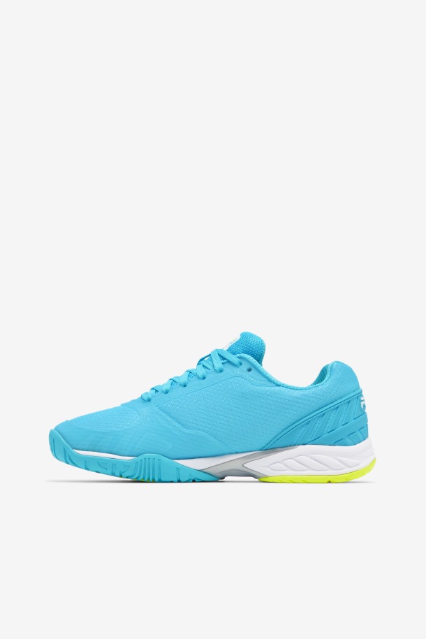 Bluefish/blanco/amarillo Fila Outlets Mujer Volley Zone
