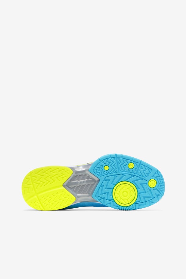 Bluefish/blanco/amarillo Fila Outlets Mujer Volley Zone