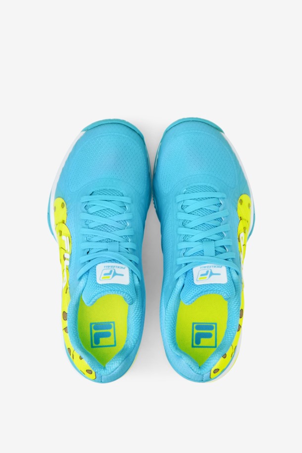 Bluefish/blanco/amarillo Fila Outlets Mujer Volley Zone