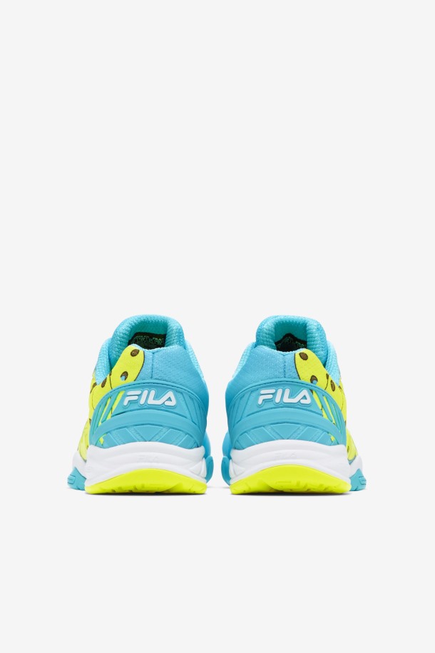 Bluefish/blanco/amarillo Fila Outlets Mujer Volley Zone