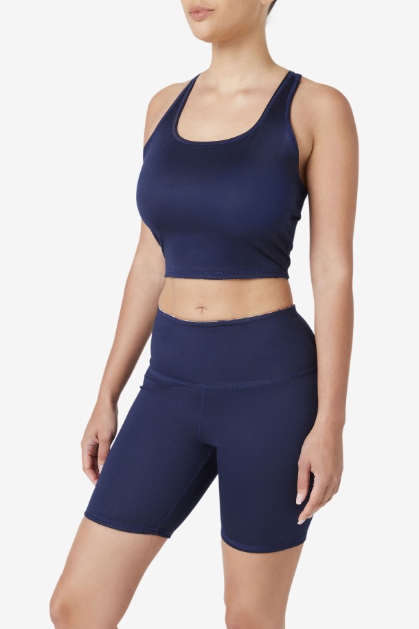 Fila Outlets Camiseta Sin Mangas Corta Reversible Azul Marino Zuri