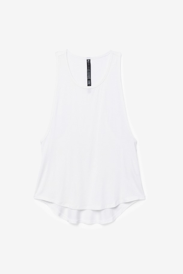 Camiseta Fila Outlet Fi-lux Larga Blanca