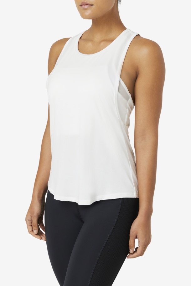 Camiseta Fila Outlet Fi-lux Larga Blanca