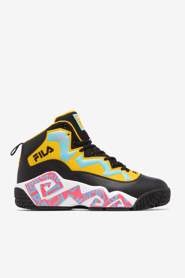 Mb Fila Outlet Hombre Negro/limón/pescado Azul