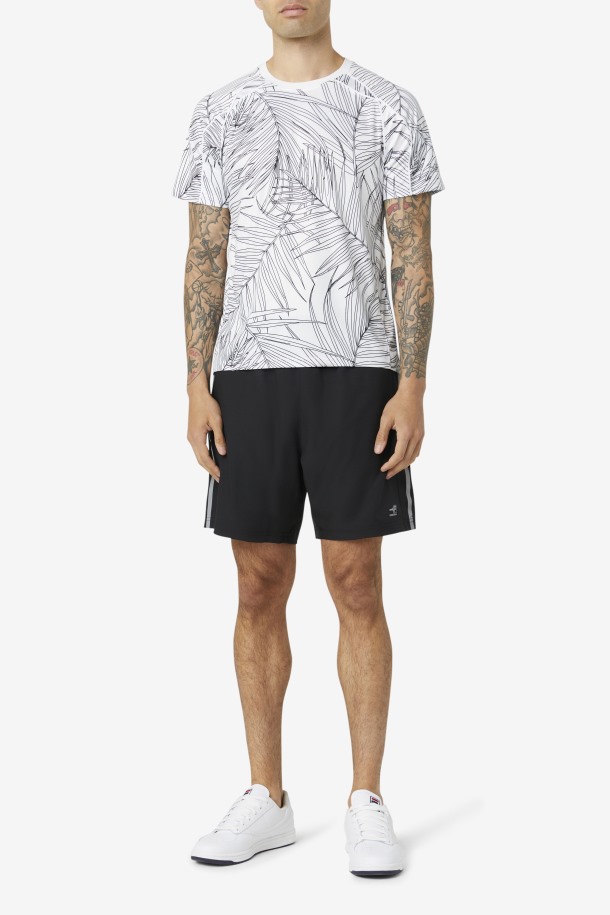 Pickleball Camiseta De Manga Larga Puntos De Venta Blanco Estampado De Palmeras/blanco