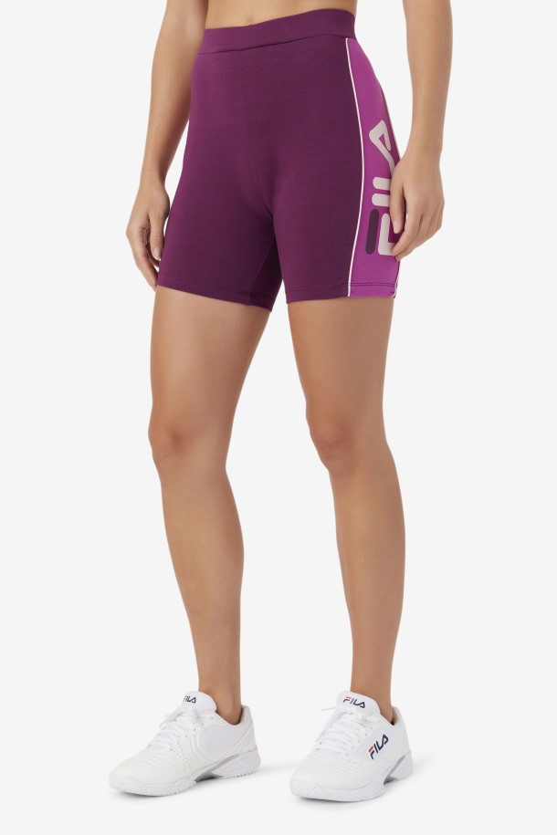 Fila Outlets Davina Bicicleta Corta Uva Vino/rouge/potpourri