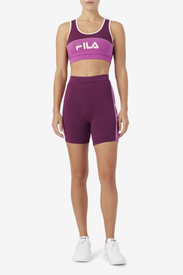 Fila Outlets Davina Bicicleta Corta Uva Vino/rouge/potpourri