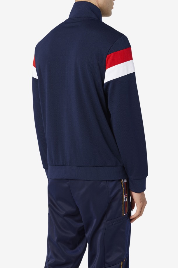 Fila Outlets Malcolm Track Jacket Peacoat/red/white