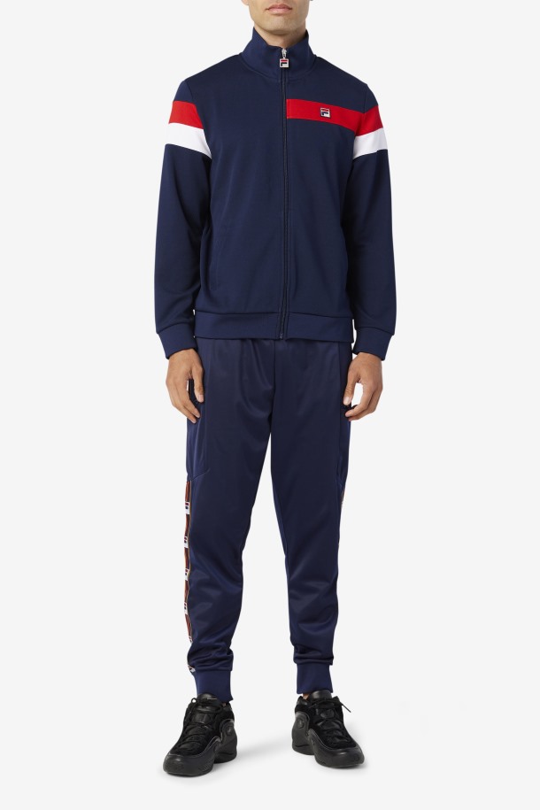 Fila Outlets Malcolm Track Jacket Peacoat/red/white