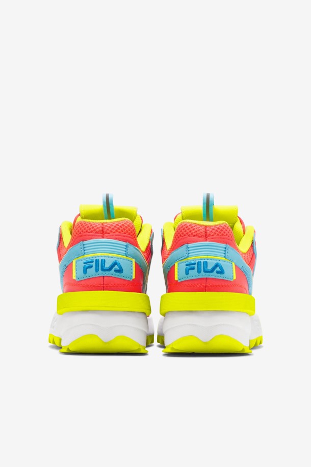 Fiery Coral/yellow/bluefish Mujer Disruptor 2 Exp Fila Outlets