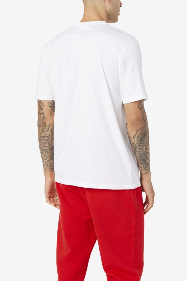 Fila Outlets Camiseta Blanca Con águila Para Hombre
