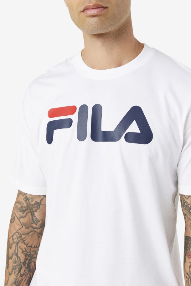Fila Outlets Camiseta Blanca Con águila Para Hombre
