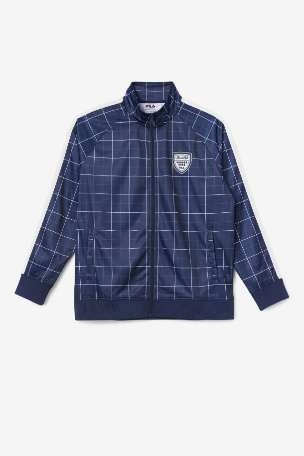 Chaqueta Deportiva Oshan Fila Outlets Navy/gardenia/june Bug