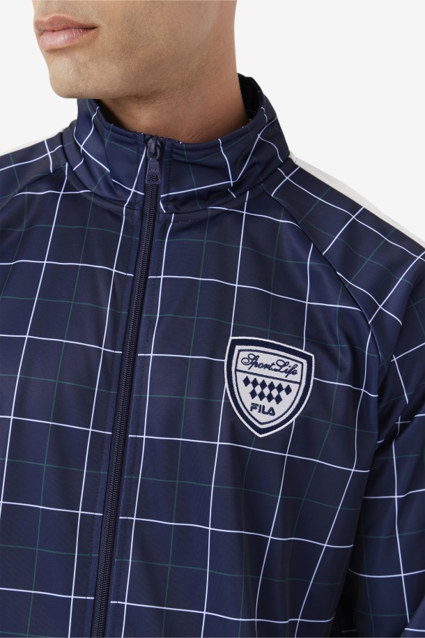 Chaqueta Deportiva Oshan Fila Outlets Navy/gardenia/june Bug