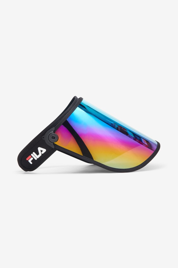 Fila Outlets Protector Facial De Plástico Negro/iridiscente