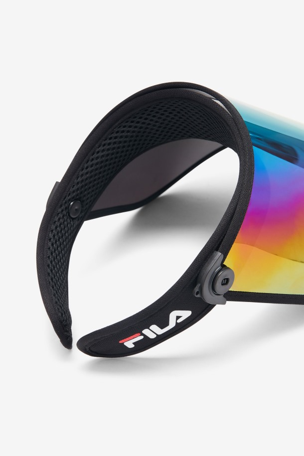 Fila Outlets Protector Facial De Plástico Negro/iridiscente
