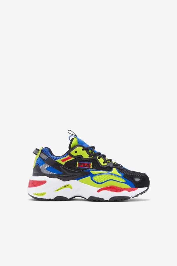 Negro/azul/rojo Niños Pequeños Ray Tracer Apex Fila Outlet