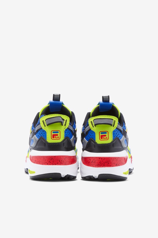Negro/azul/rojo Niños Pequeños Ray Tracer Apex Fila Outlet