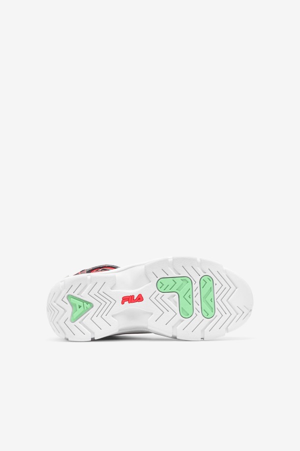 Fila Outlets Negro/coral Fuego/ceniza Verde Niños Pequeños Grant Hill 2