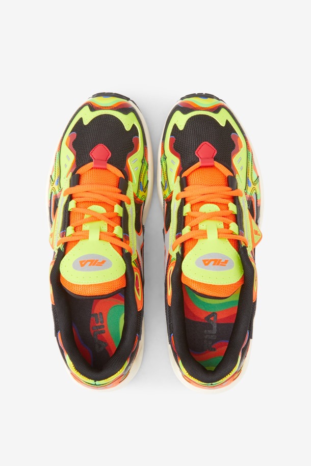Negro/rojo Naranja/rojo Fila Outlets Hombre Archive Rjv