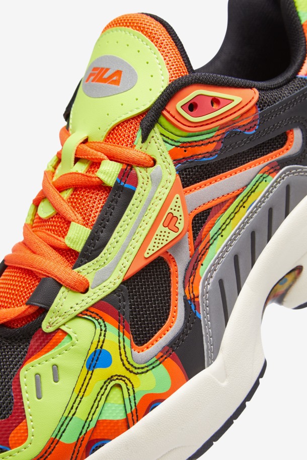 Negro/rojo Naranja/rojo Fila Outlets Hombre Archive Rjv